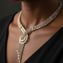 Elegant Infinity American Diamond Necklace Set
