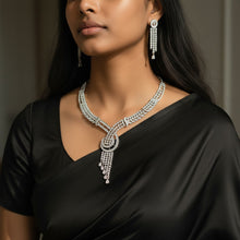 Elegant Infinity American Diamond Necklace Set