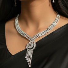Elegant Infinity American Diamond Necklace Set