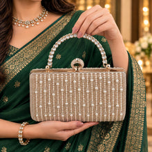 Royal Pearl Cascade Clutch