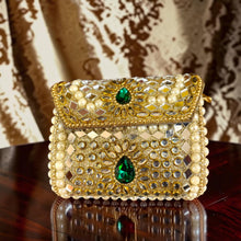 Emerald Pearl Mosaic Luxe Clutch
