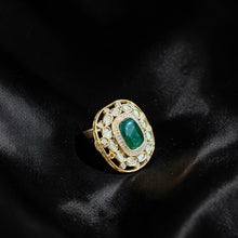 Emerald Royale Kundan Ring