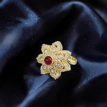 Ruby Blossom Statement Ring