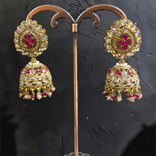 Ruby Pearl Heritage Jhumka Earrings