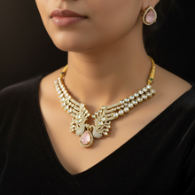 Ruby Mayura Royale Necklace Set