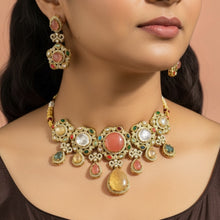 Gulnaar Pastel Kundan Necklace Set