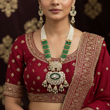 Gajraj Emerald Heritage Necklace Set
