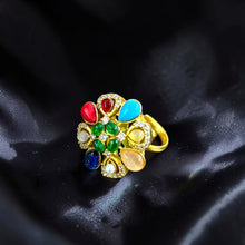 Navratna Pushpa Adjustable Ring