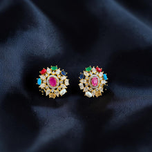 Navratna Royale Stud Earrings