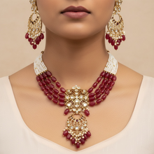 Ruby Noor Kundan Mala Set