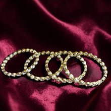 Noor Kundan Leaf Bangles (4 bangles)