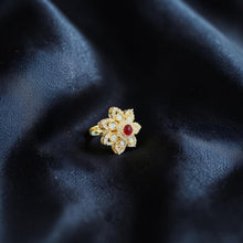 Ruby Blossom Statement Ring
