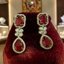 Rajsi Crimson Bloom Necklace Set