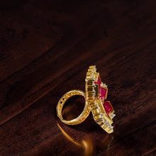Ruby Blossom Luxe Ring