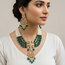 Emerald Noor Kundan Mala Set