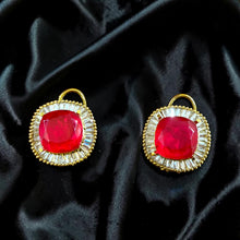 Ruby Radiance Stud Earrings