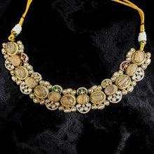 Rajsi Champagne Kundan Choker Set