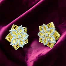 Royal Lotus Bloom Stud Earrings