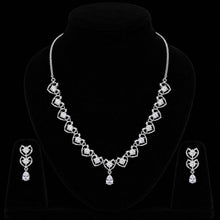 Celestial Heart American Diamond Necklace Set