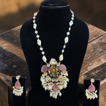 Meher Pearl Art Pendant Set