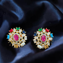 Navratna Royale Stud Earrings