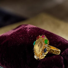 Navratna Heritage Coin Ring