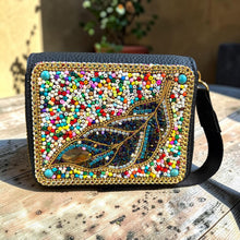 Peacock Garden Beaded Clutch