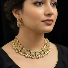 Rajsi Champagne Kundan Choker Set