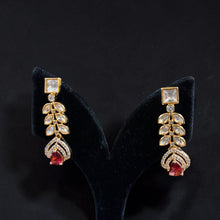 Rajsi Crimson Cascade Necklace Set
