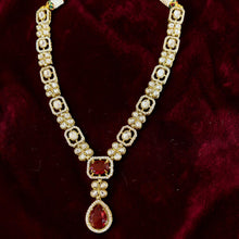 Rajsi Crimson Bloom Necklace Set