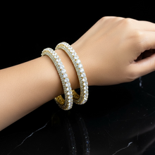Imperial Halo Crystal Bangles