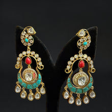 Rajsi Crimson Arc Polki Chandeliers
