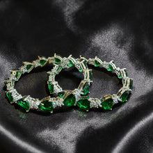 Emerald Dewdrop Luxe Bangles