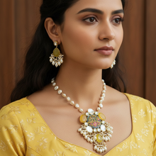 Meher Pearl Art Pendant Set