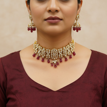 Ruby Vanya Kundan Choker Set