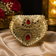 Ruby Pearl Mosaic Luxe Clutch