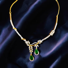 Leaf Cascade Necklace Set