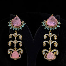 Ruby Regal Cascade Earrings