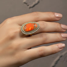 Sunset Aura Statement Ring