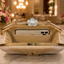 Champagne Bloom Evening Clutch