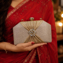 Champagne Bloom Evening Clutch