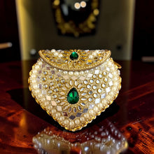 Ruby Pearl Mosaic Luxe Clutch