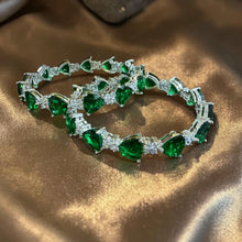 Emerald Dewdrop Luxe Bangles