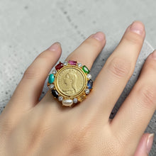 Navratna Heritage Coin Ring