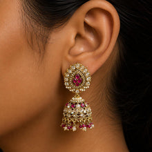 Ruby Pearl Heritage Jhumka Earrings