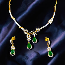 Leaf Cascade Necklace Set
