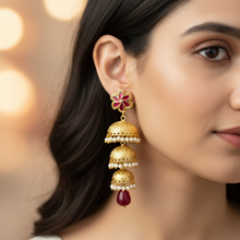 Gulbahar Pearl Jhumki Earrings