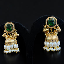Ruby Pearl Royale Jhumkas