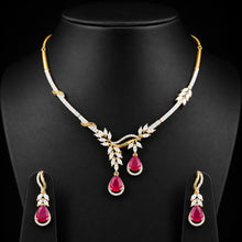 Leaf Cascade Necklace Set