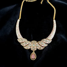 Blush Maharani Enamel Necklace Set